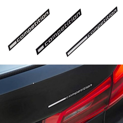 BMW 호환 컴퍼티션 competition 소 중 대 레터링 엠블럼, 소자, .