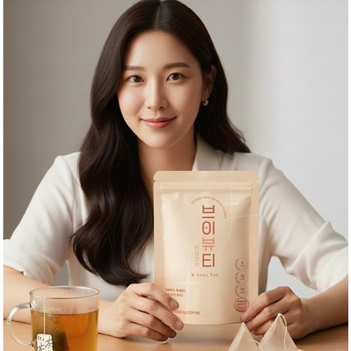 호박팥차 제로 카페인칼로리 출산전후 성형후 브이 뷰티, 1박스, 20개입, 2g