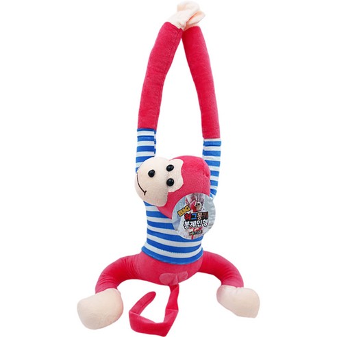토이즈데이 소리나는 허그몽키 봉제 애착 인형 어린이 장난감 단체 선물, 1개, 핑크, 75cm