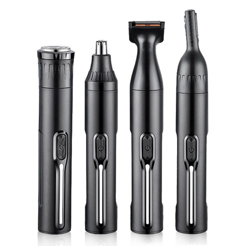 퀸코리 남성 코털제거기 4in1 멀티 제모기, 블랙, USB