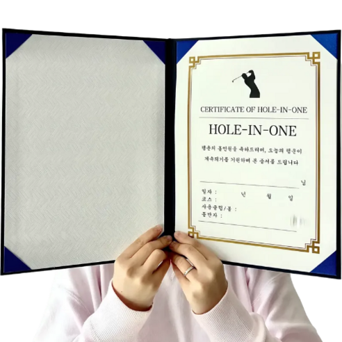상장 만들기 이글 홀인원 싱글 기념패 트로피 선물, 1개, 홀인원 상장