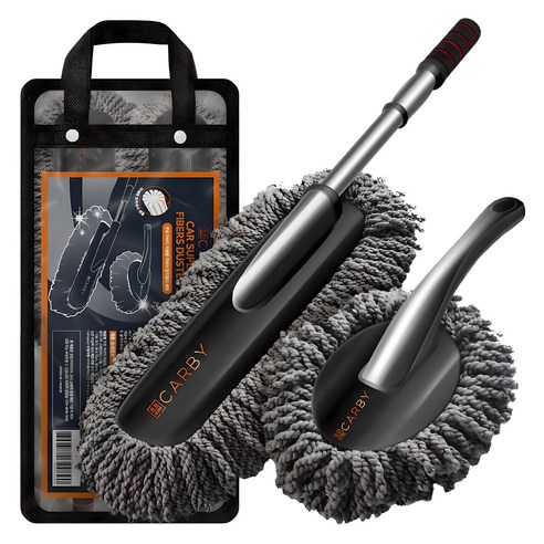 무로 카바이 차량용 극세사 먼지털이 세트 대형 + 소형 + 전용비닐팩 실사용 후기 | 효과 있을까? - 상품 이미지 1