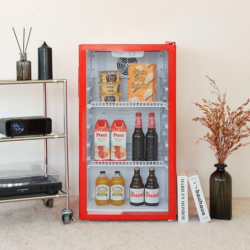 포쿨 미니 쇼케이스 냉장고 KVC-90 90L 이미지 4