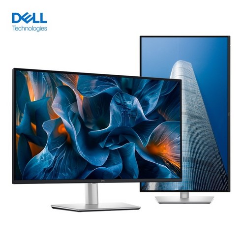 델 4K UHD Plus USB C 허브 모니터, 81.2cm, P3225QE