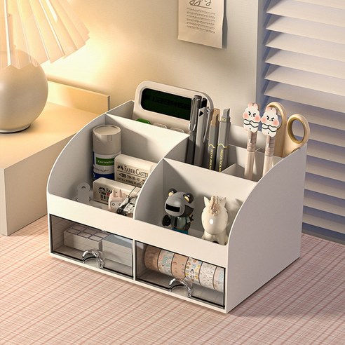 책상 위 엉망진창, 이제 안녕! 연필꽂이 수납함으로 깔끔 정리 시작하세요!