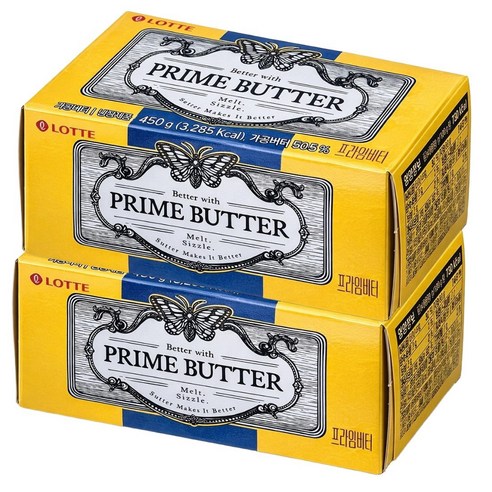 '롯데푸드 프라임 버터 450g(무료냉장배송), 450g, 2개' 최저가 검색, 최저가 13,280원 - 할인 알림