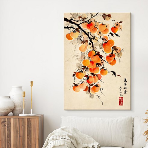 더아트컴퍼니 감나무 그림 액자