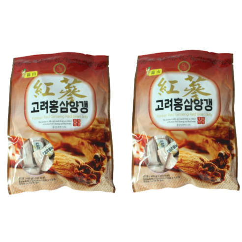 고려홍삼양갱 400g+400g 홍삼 젤리 양갱 간식 선물세트, 400g, 2개