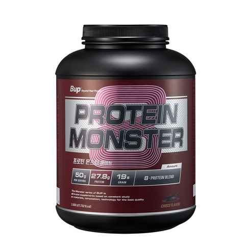 BUP 프로틴몬스터 2kg 에이트 초코맛 헬스보충제 단백질보충제 운동러 솔직 후기 | 실사용 리뷰 썸네일