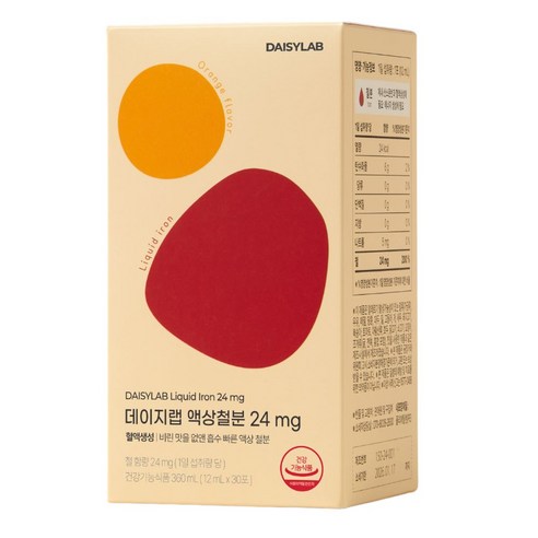 임산부 영양제 철분 비헴철 리포퍼 데이지랩 액상철분 24mg, 1개, 360ml