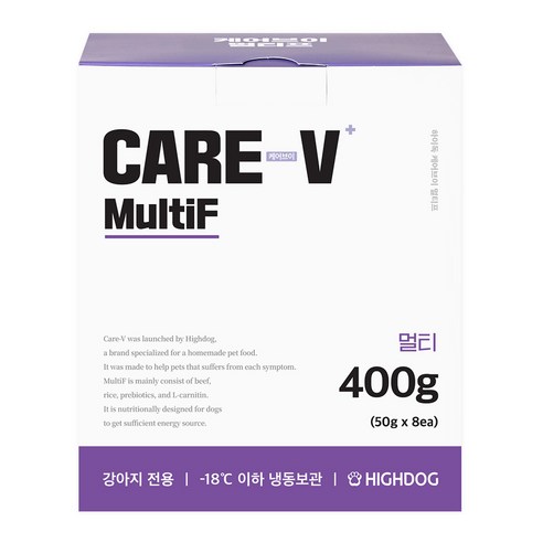 하이독 생후 3개월령 이상 강아지 케어브이 멀티프 냉동 화식사료 솔직 후기 | 실제 사용자 리뷰 총정리 - 상품 이미지 1