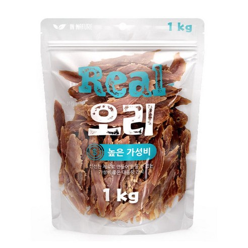 인네이처 리얼 오리 사사미 1kg, 2개