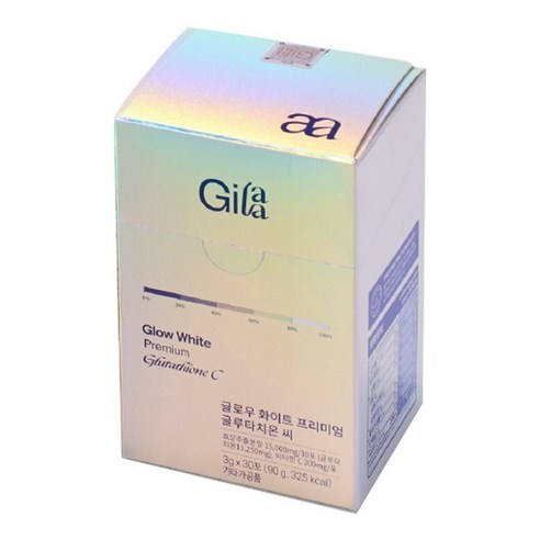 gilaa 길라 고함량 글루타치온 500mg 분말 고순도 가루 효과 효능 비타민c 30포 클루타치온, 3g, 30개 - 기타건강식품