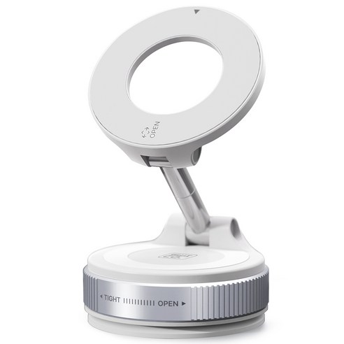 스위코 맥세이프 차량용 무한흡착 핸드폰 거치대, 화이트, 1개