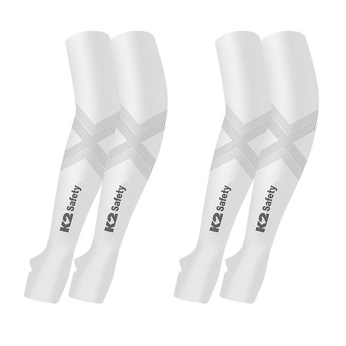 k2 safety x벤더 쿨토시 손등형 1+1 팔토시 여름토시, 화이트2p+화이트2p