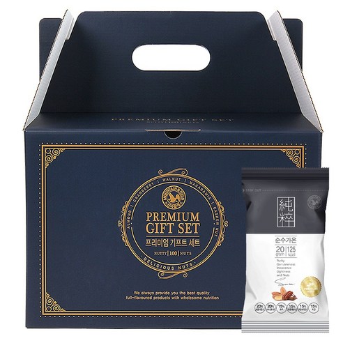 산과들에 순수가온 100입 하루견과류 선물세트, 20g, 100개