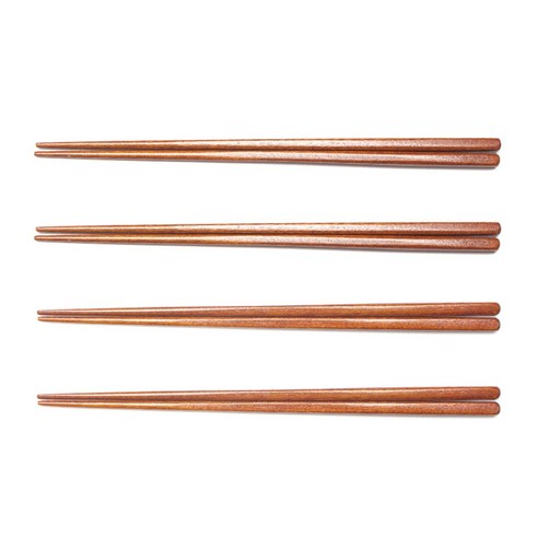 목가공방 국산 옻칠 나무수저 / 자연 아름수저, 천연옻칠, 4세트, 자연 아름 젓가락(어른용), 어른용