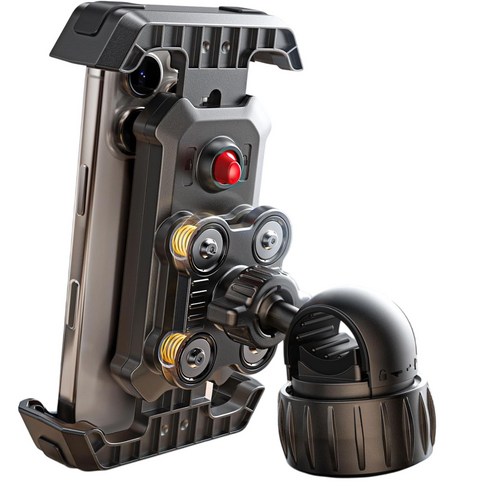 Lisen 진동방지 자전거 오토바이 거치대 원터치 흔들림방지 거치대, V25, 블랙