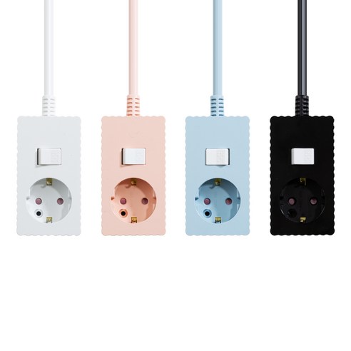 쿠폰19% 파워존 웨이브 멀티탭 개별 과부하차단 연장선 1구 멀티콘센트 캠핑 릴선