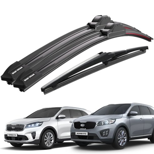 쉽딱 트리플 전면 후방 와이퍼 3P 세트, 올뉴/더뉴 쏘렌토(14~20)