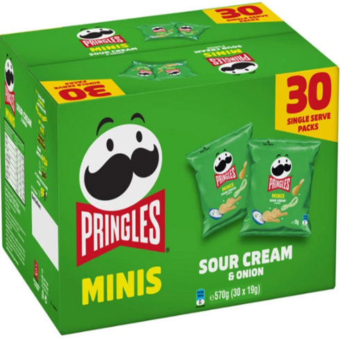 프링글스 미니 사워크림 & 어니언, 19g, 30개