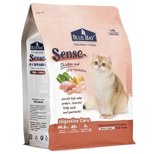 블루베이 전연령 고양이 센스 프로바이오틱스 건식사료, 1.5kg, 1개, 닭
