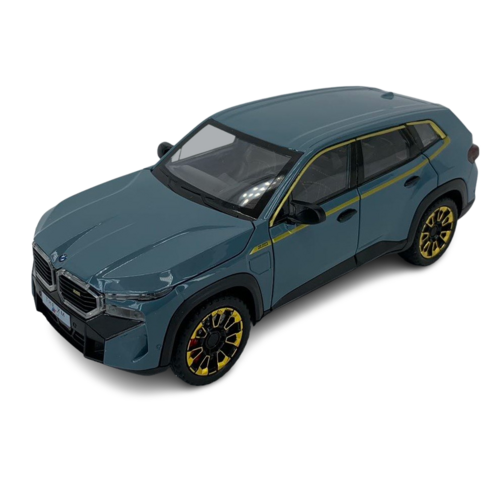 1:24 BMW XM 비엠더블유 우르스 마이바흐 SUV 페라리 porche 럭셔리카 스포츠카 SUV 모형 다이케스트 완구 미니어쳐 피규어 자동차 장난감, 블루그레이, 1개