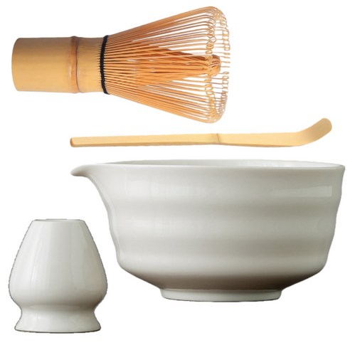 AOHAO Matcha whisk 말차도구 2/4/7 PCS 세트 차선, 화이트4pcs, 3세트