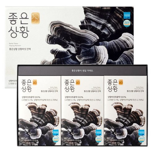 [TV속그제품] 좋은상황 상황버섯 진액 국산 상황버섯추출액 100% 전참시 윤도현 상황버섯차 베타글루칸 환절기 건강 부모님선물, 30개, 80ml