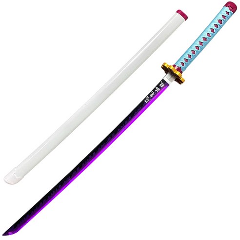 UB 카타나 LED 광선검 일륜도 귀멸의 칼날 충전식 발광검 일본도 코스프레, 1개, 퍼플 1개, 퍼플