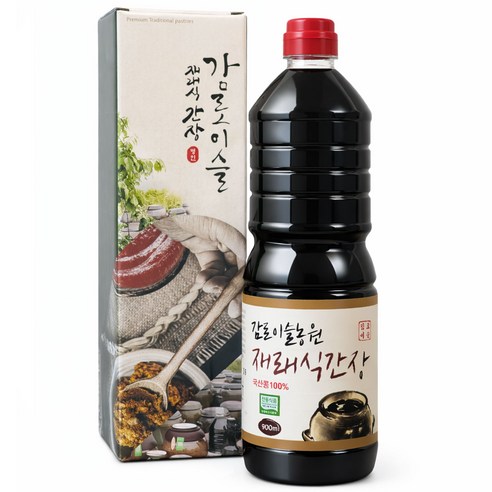 (감로이슬농원) 100% 국산콩 전통 재래식 조선 집 간장(5년 숙성), 900ml, 1개