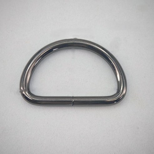 가방부자재 디링 금속 D링 내경 32mm 내부높이 20mm 10ps, 10개, 건블랙