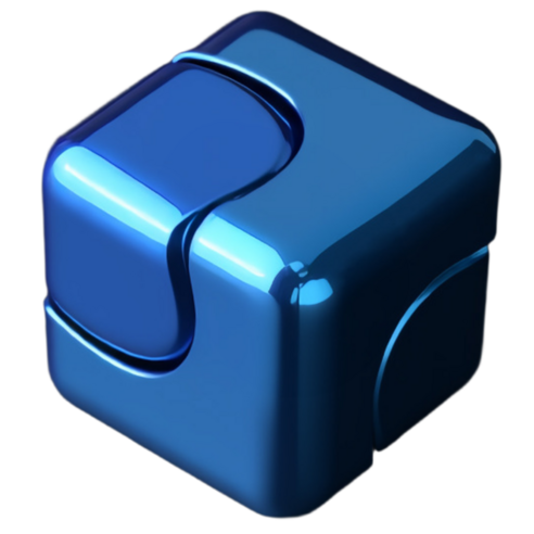 탈론나인 메탈 자석 스핀 큐브 핑거스피너 묵직한 스트레스 해소 장난감, 1개, 블루