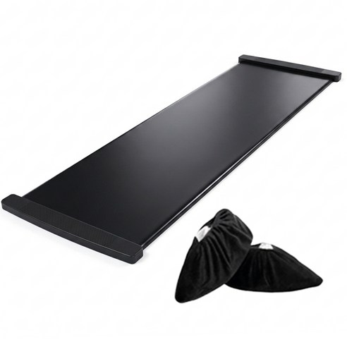 홈프로 실내 유산소 저소음 운동기구 하체운동 2M 슬라이딩 보드, 1개, 블랙