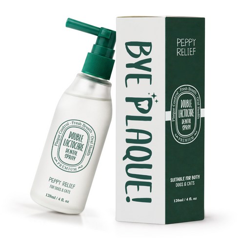 페피릴리프 더블락토 치석제거 뿌리는 강아지 치약, 1개, 120ml