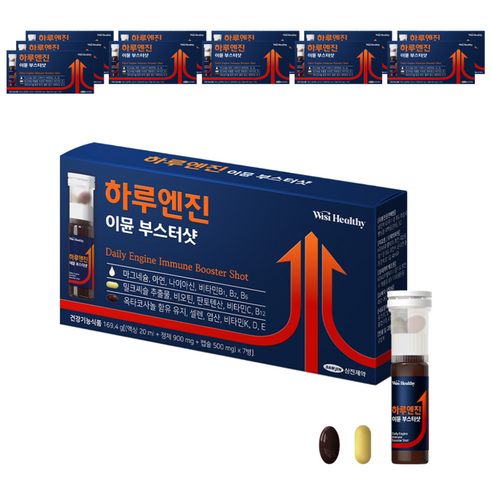 위시헬씨 하루엔진 이뮨 부스터샷, 7회분, 12개