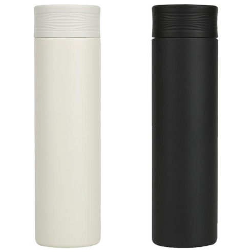 포피스 슬림 텀블러 500ml 블랙 스텐 보온 보냉, 1개