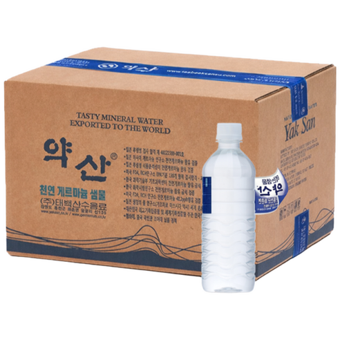 약산샘물 500ml 2박스 40병 약산수 약산생수 프리미엄 천연암반수 미세플라스틱 없는 생수