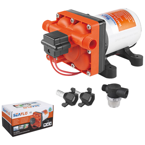 카라반 차량용 워터펌프 씨플로 수중펌프 12V 압력식 55PSI, 1개