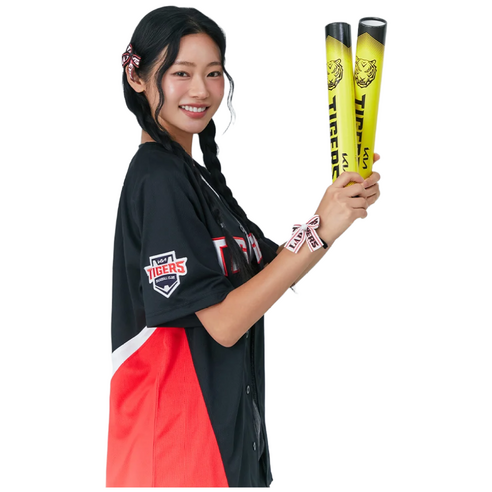 랩 LAP x KBO KIA타이거즈(원정) 미니 리본핀 AR7GA324, 블랙, 1개