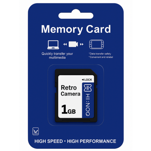 빈티지 디지털 카메라 전용 저용량 1GB SD CARD, 1개