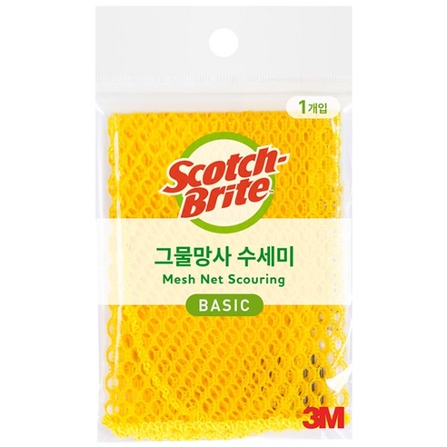 스카치브라이트 베이직 그물망사 수세미, 1개입, 1개