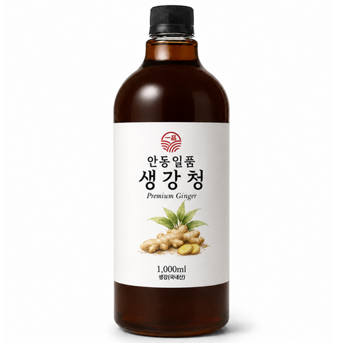안동 일품 생강청 국산 100% 생강원액 생강엑기스 목건강 생강차, 1개, 1개입, 1L