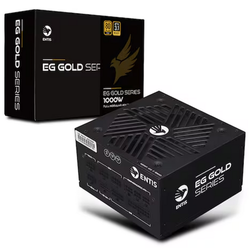 엔티스 EG 골드 1000W 풀모듈러 파워서플라이 80PLUS, ATX3.1(블랙)