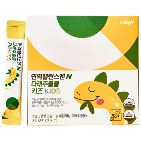 큐비앤 면역밸런스엔 다래추출물 키즈 60p, 600g, 1개