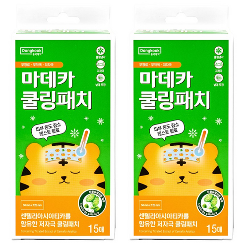 동국제약 마데카 쿨링패치, 15개입, 2개
