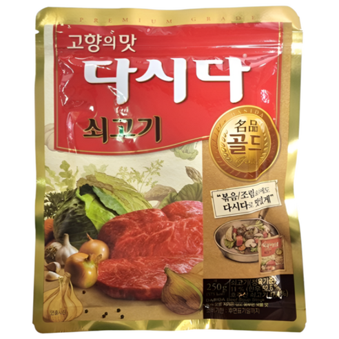 다시다 명품 골드 쇠고기, 250g, 1개