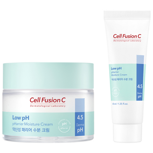 셀퓨전씨 약산성 패리어 수분크림 80ml + 40ml 세트, 120ml, 1개