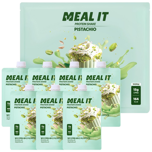 밀잇 단백질 쉐이크 피스타치오맛 40g, 7개 솔직 후기 | 실사용자 리뷰 분석 - 상품 이미지 1