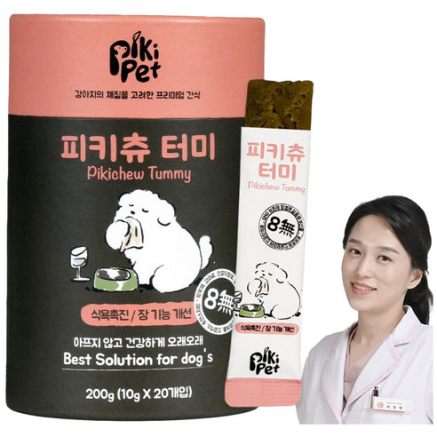 피키펫 강아지 장 영양제 변비 공복토 구토 위 보조제, 1개